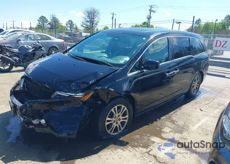 2013 Honda Odyssey Ex-L from USA, damaged, VIN 5FNRL5H66DB073076